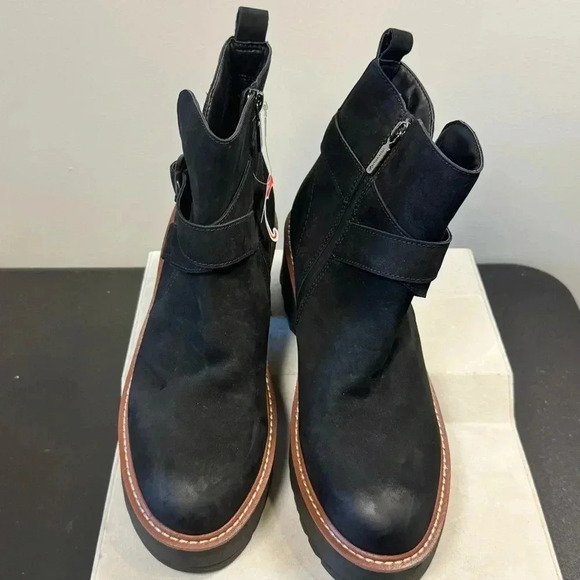 Blondo Giovanni Waterproof Women's Boots size 10 Black nubuck upper - Picture 8 of 13